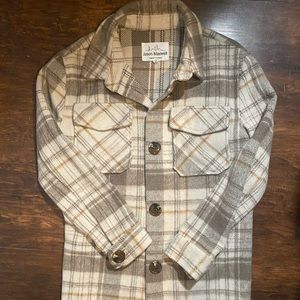 Plaid jacket tan/brown